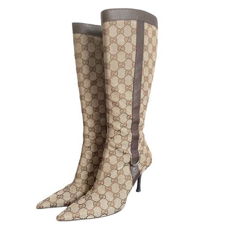 gucci monogram polo|gucci monogram boots price.